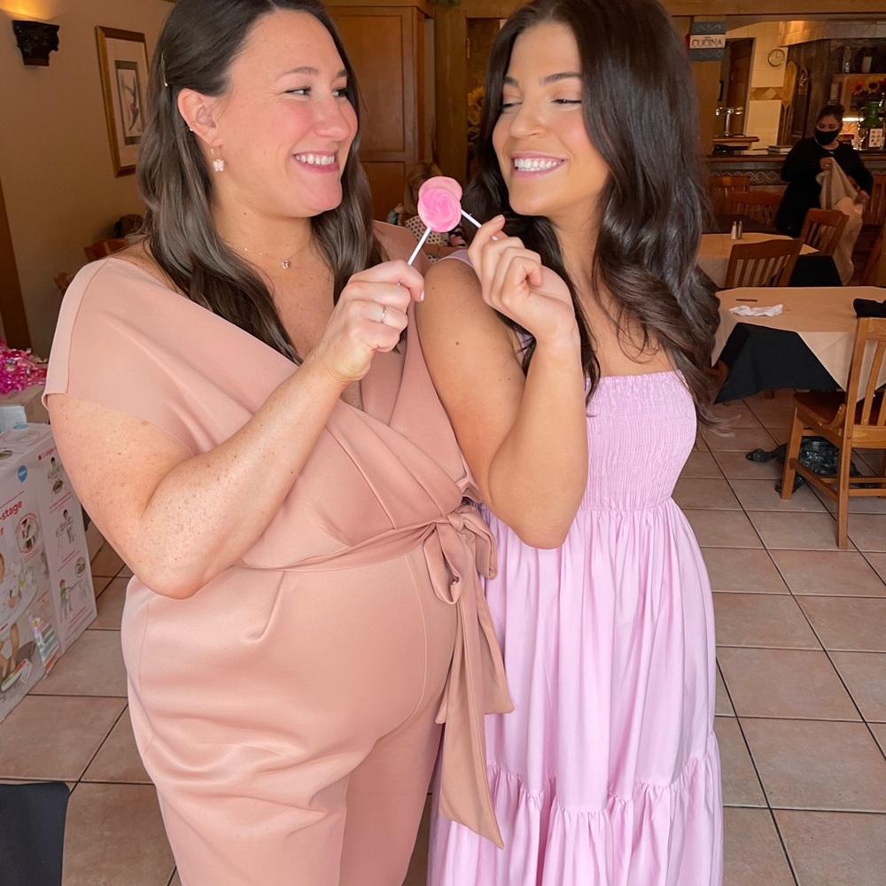 Zara Pink and Tan Dresses